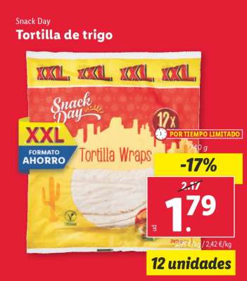 Snack Day Tortilla de trigo