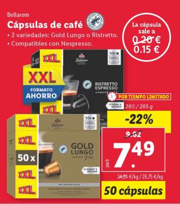 Bellarom Cápsulas de café