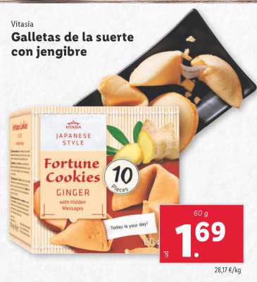 Galletas de la suerte con jengibre